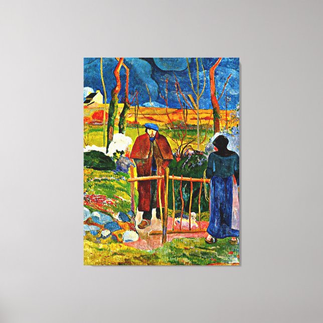 Lienzo Bonjour, Monsieur de Paul Gauguin (Anverso)