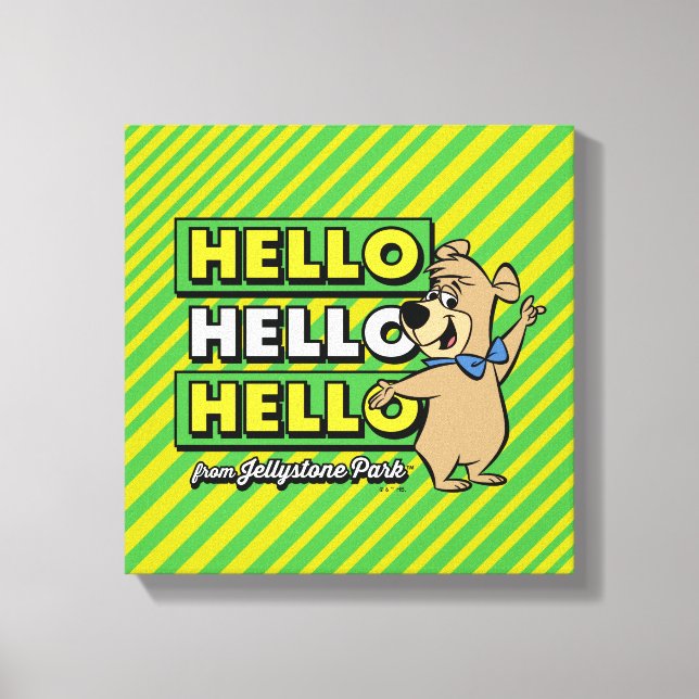 Lienzo Boo-Boo Bear Hola Hola Desde Jellystone (Anverso)