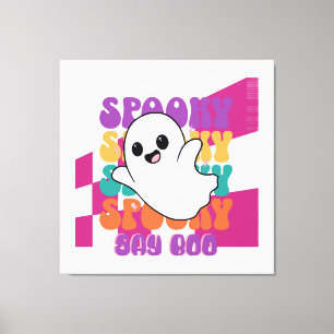 Lienzo Boo Espeluznante