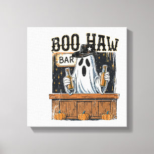 Lienzo Boo Haw Halloween Occidental Retro