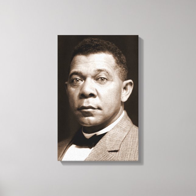 Lienzo Booker Washington: Educador afroamericano (Anverso)