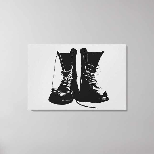 Lienzo Boots (versión negra) (Anverso)