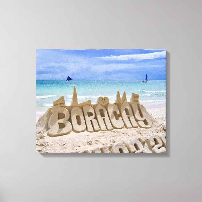 Lienzo Boracay, Filipinas, Beach & Sea View (Anverso)