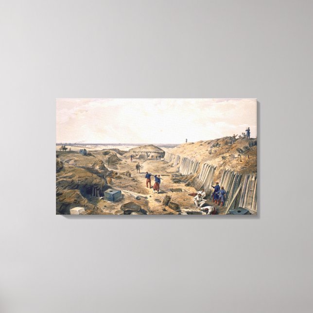 Lienzo Borde de la Basción del Mat, plato de "El asiento" (Anverso)