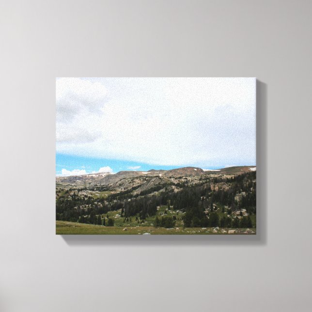 Lienzo Borde de las montañas Absaroka-Beartooth 11x14 (Anverso)