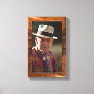 Lienzo Borde de madera de imitación para foto 8x10