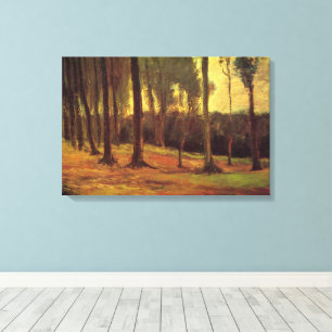 Lienzo Borde de un bosque de Vincent van Gogh