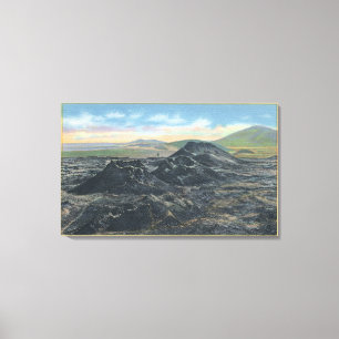 Lienzo Borde grande del cráter del parque nacional de