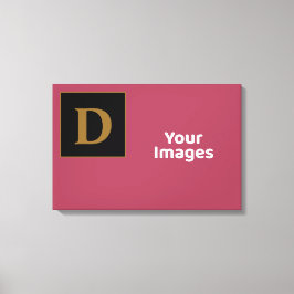 Lienzo Borgoña Con Pantalla De Foto Inicial De La Familia