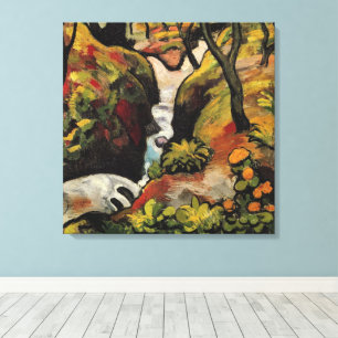 Lienzo Bosque arroyo de August Macke Expresionismo vintag