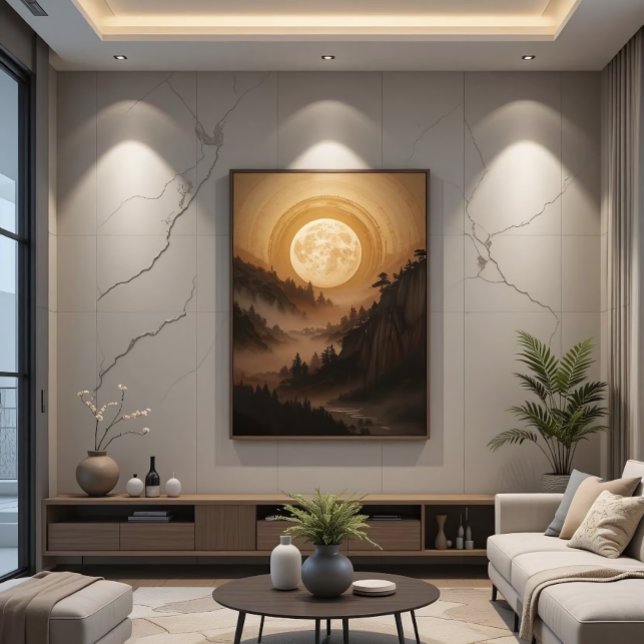 Lienzo Bosque bajo luz de la luna (Subido por el creador)