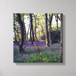 Lienzo Bosque Bluebells Floral elegante Belleza