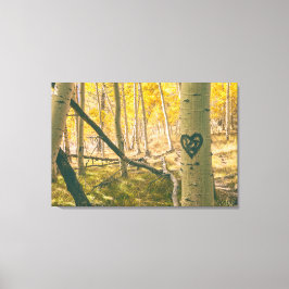 Lienzo Bosque de Aspen en otoño