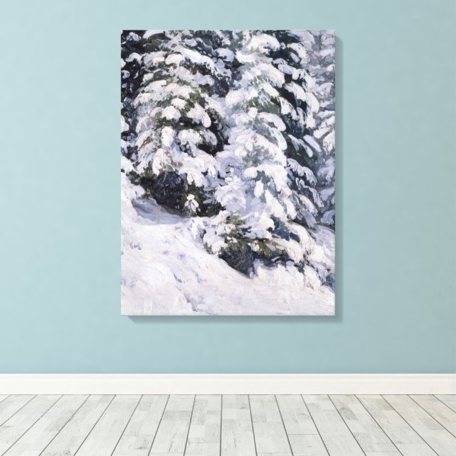 Lienzo Bosque de invierno | Aleksander Borisov (Insitu (piso de madera))