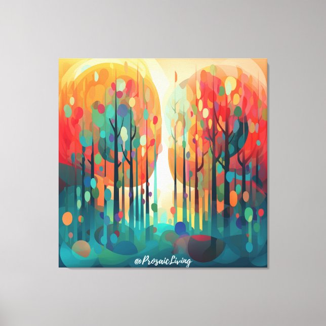 Lienzo Bosque de maravillas 3 (Anverso)