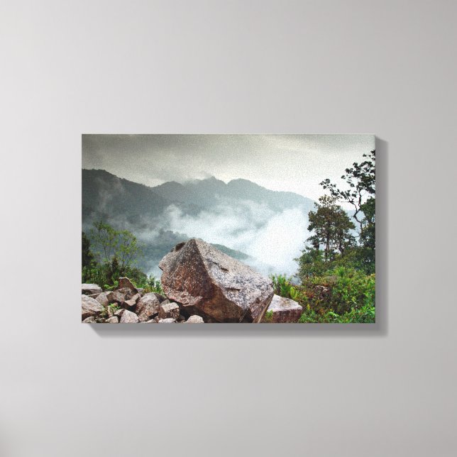 Lienzo Bosque de nube (Anverso)