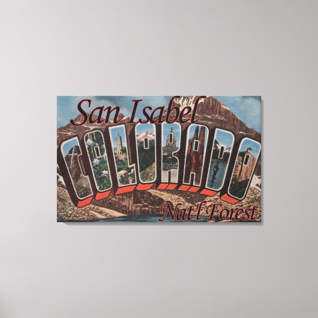 Lienzo Bosque de San Isabel Nat'l, Colorado (Anverso)