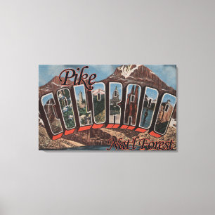 Lienzo Bosque del Estado de Pike, Colorado - escena