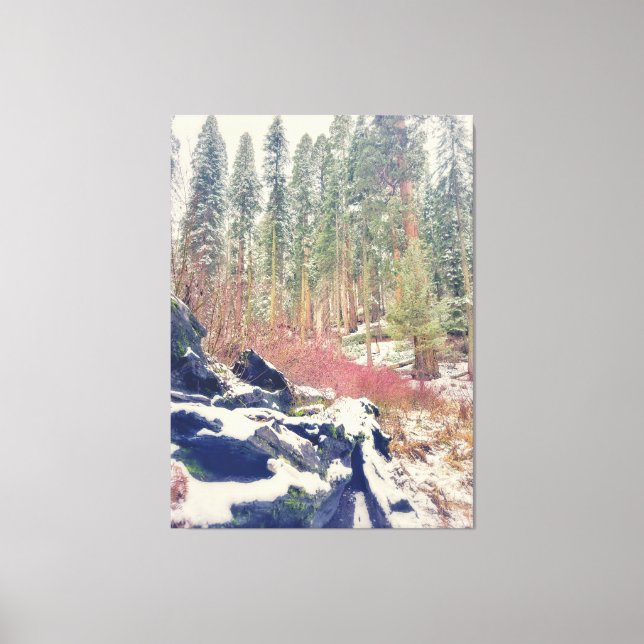 Lienzo Bosque en invierno (Anverso)