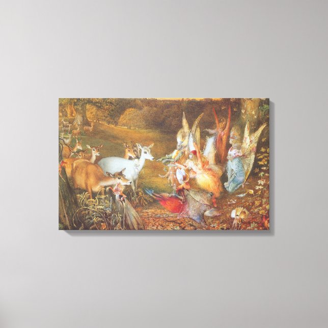 Lienzo Bosque Encantado del artista John Anster Fitzgeral (Anverso)