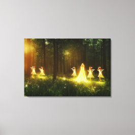 Lienzo Bosque mágico | Elf y Fairies | Naturaleza fantást