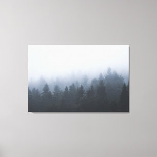 Lienzo Bosque misterioso en la niebla