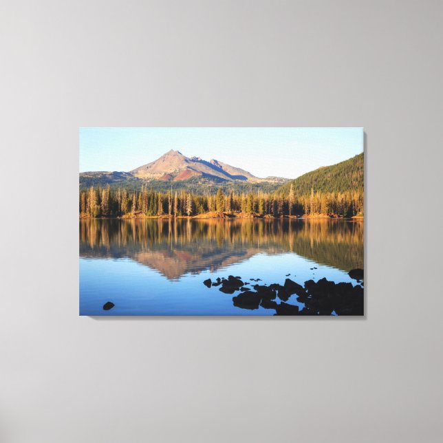 Lienzo Bosque Nacional Deschutes, Lago Sparks (Anverso)