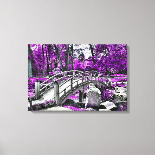 Lienzo Bosque Purple Dreamscape (Anverso)