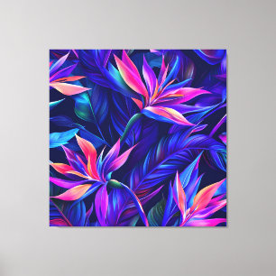 Lienzo Bosque tropical nocturno