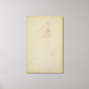 Lienzo Bosquejo de un principal masculino y de dos