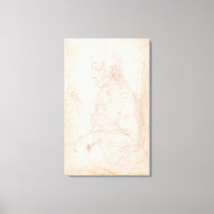 Lienzo Bosquejo W.40 de una figura femenina