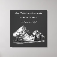 Bosquejos en blanco y negro Escenas de montañas si