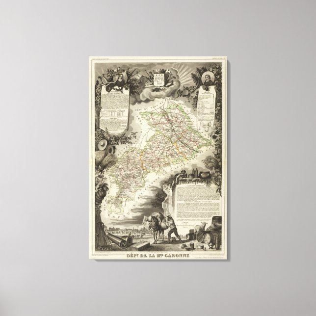 Lienzo Bosques, ciudades y pueblos (Anverso)