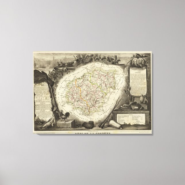 Lienzo Bosques y paisajes (Anverso)