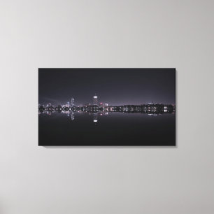Lienzo Boston de noche
