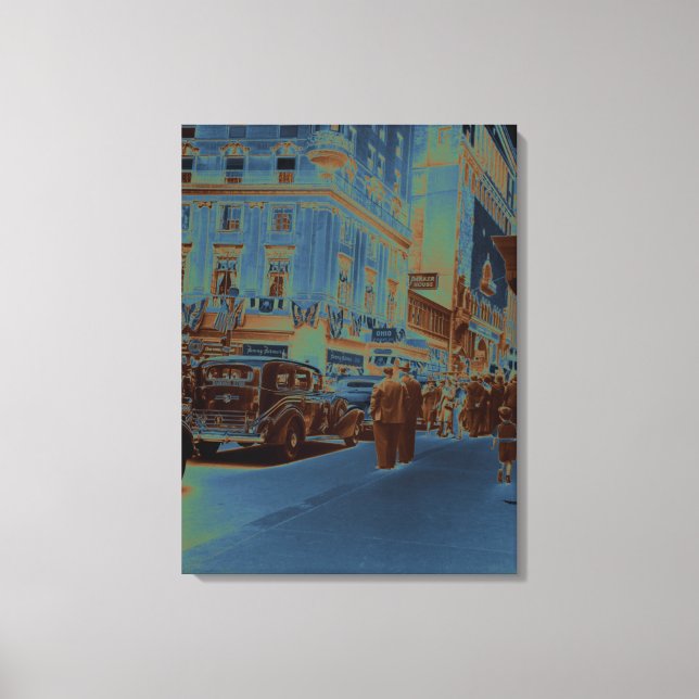 Lienzo Boston Parker House Hotel 1930 Fotografía Car (Anverso)