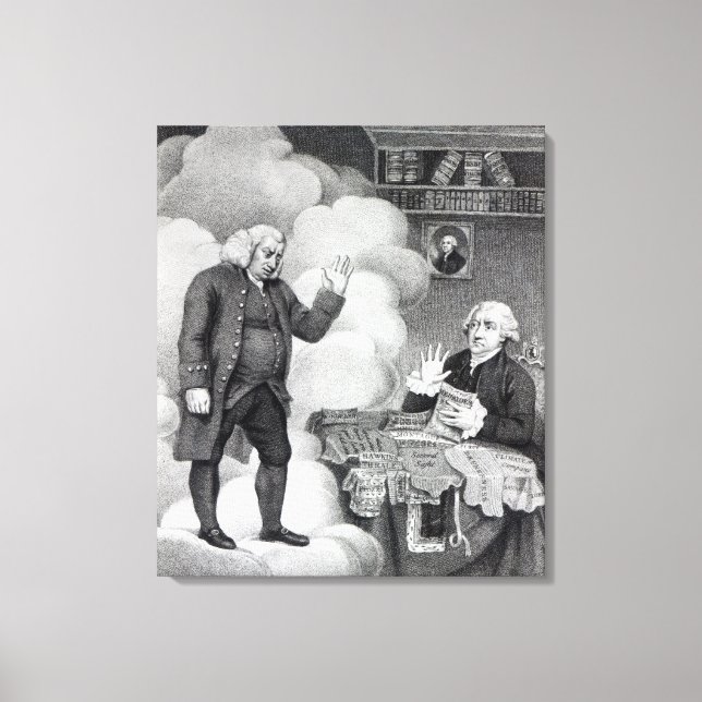 Lienzo Boswell y el fantasma de Samuel Johnson (Anverso)