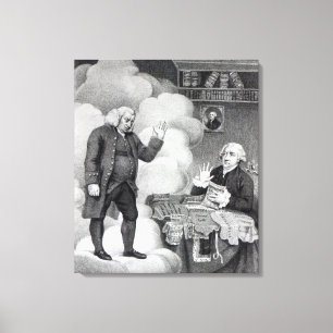 Lienzo Boswell y el fantasma de Samuel Johnson