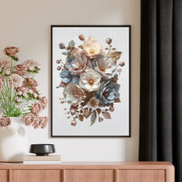 Lienzo Botanical Elegant 3D Floral Art