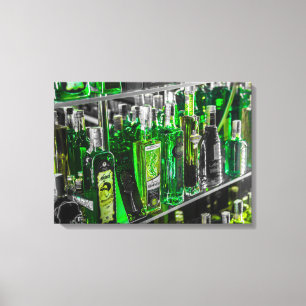 Lienzo Botellas de Absinthe Stretched Canvas Print