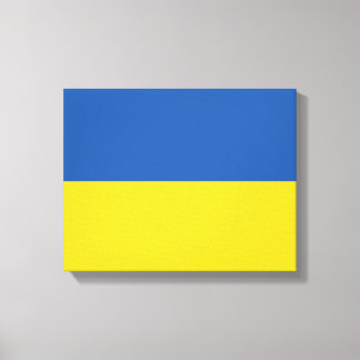 Lienzo Botón Bandera de Ucrania