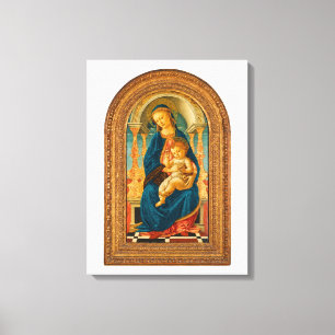 Lienzo Botticelli (1445-1510) Madonna & Child Enthroned