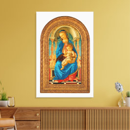 Lienzo Botticelli (1445-1510) Madonna & Child Enthroned