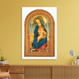 Lienzo Botticelli (1445-1510) Madonna & Child Enthroned