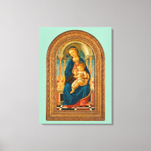 Lienzo Botticelli (1445-1510) Madonna & Child Enthroned
