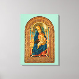 Lienzo Botticelli (1445-1510) Madonna & Child Enthroned