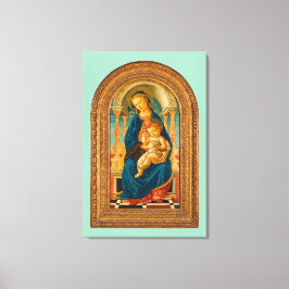 Lienzo Botticelli (1445-1510) Madonna & Child Enthroned