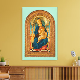 Lienzo Botticelli (1445-1510) Madonna & Child Enthroned