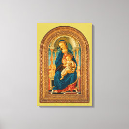 Lienzo Botticelli (1445-1510) Madonna & Child Enthroned
