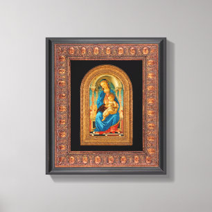Lienzo Botticelli (1445-1510) Madonna & Child Enthroned C